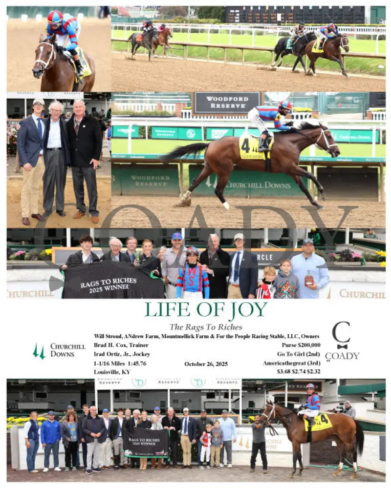 LIFE OF JOY - The Rags To Riches - 10-26-25 - R08 - CD Keeneland