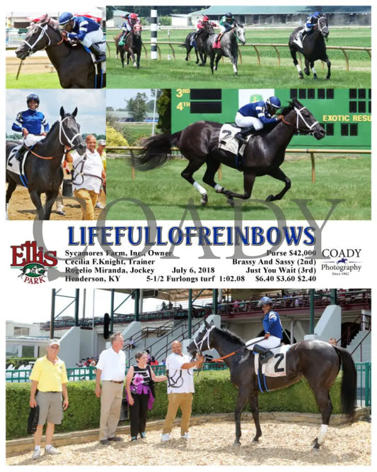 Lifefullofreinbows - 070618 Race 04 Elp Ellis Park