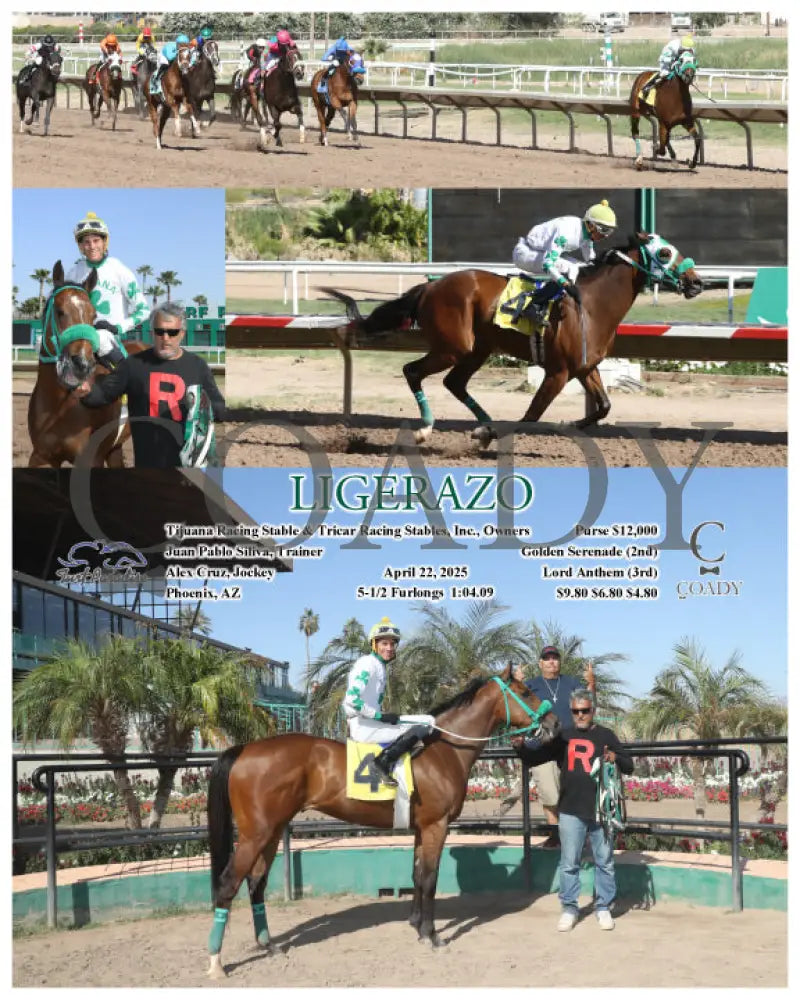LIGERAZO - 04-22-25 - R06 - TUP Turf Paradise