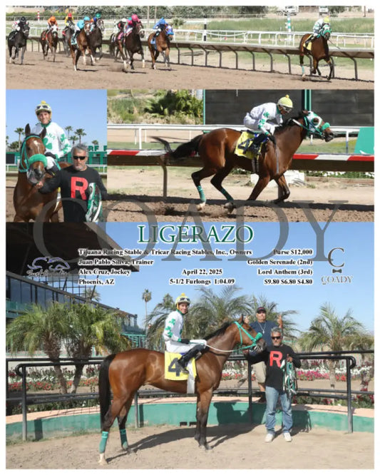 LIGERAZO - 04-22-25 - R06 - TUP Turf Paradise