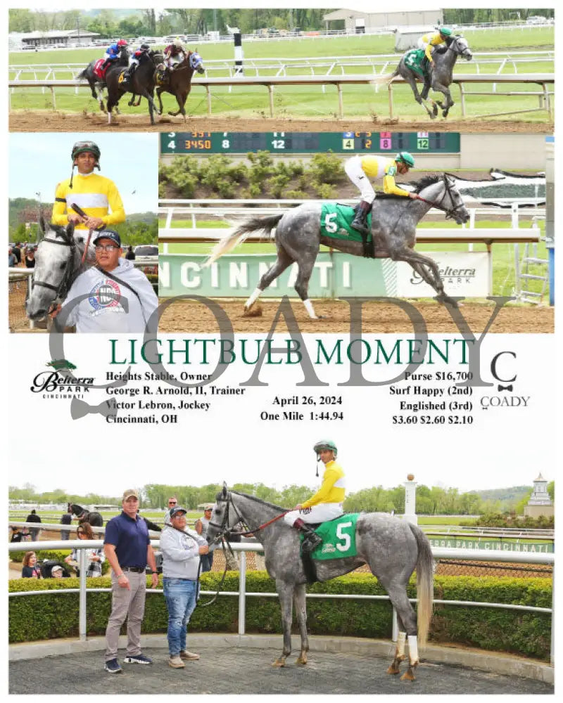 Lightbulb Moment - 042624 Race 03 Btp Belterra Park