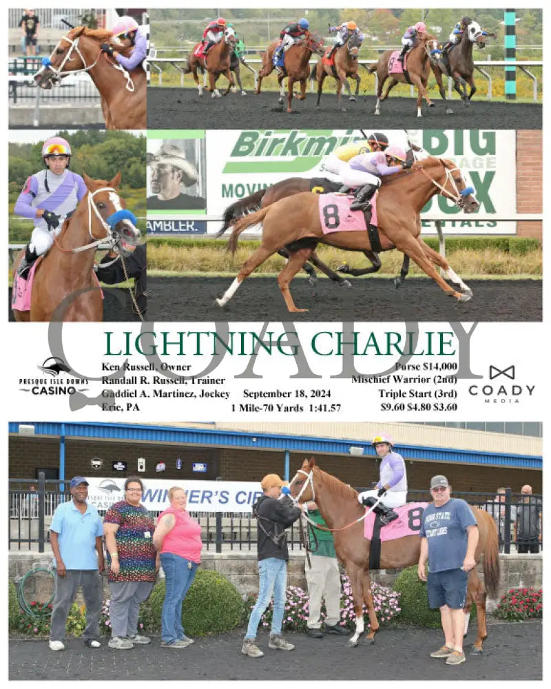 Lightning Charlie - 09-18-24 R07 Pid Presque Isle Downs