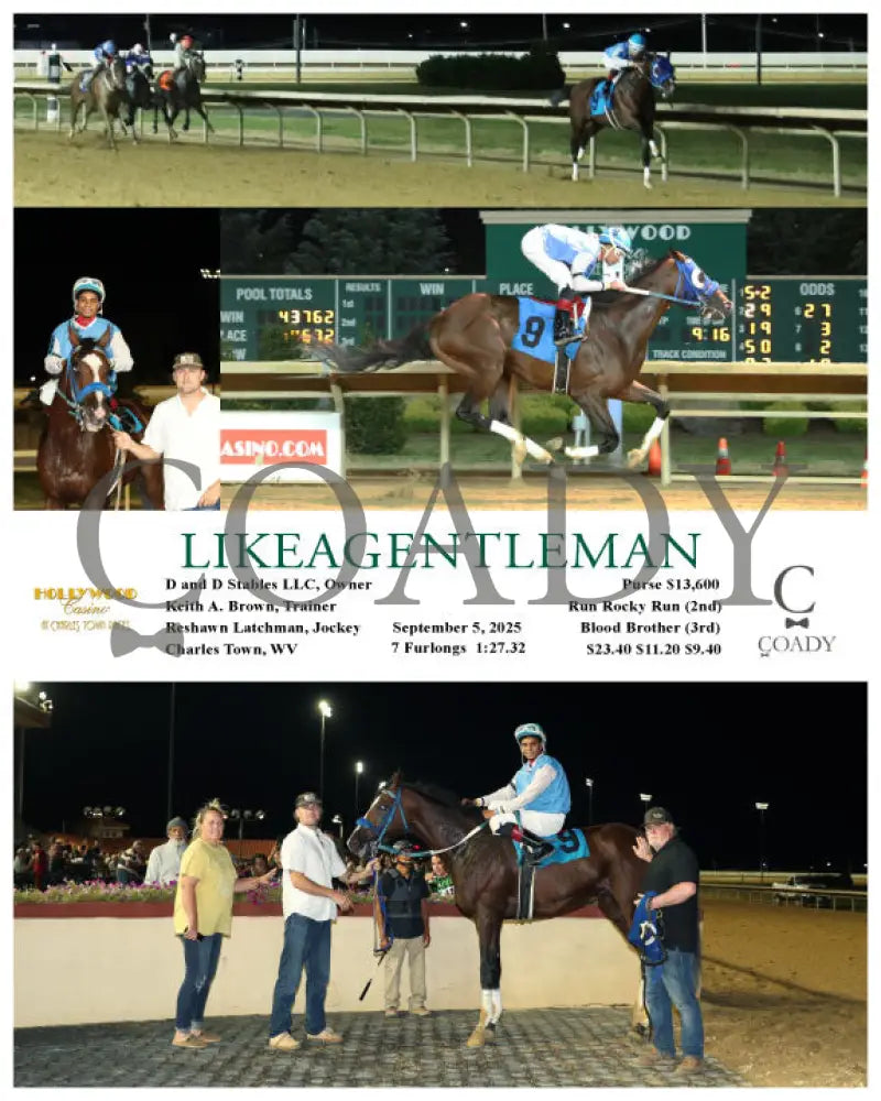 LIKEAGENTLEMAN - 09-05-25 - R05 - CT Hollywood Casino at Charles Town Races