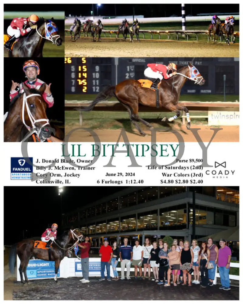 Lil Bit Tipsey - 06-29-24 R05 Fan Fanduel Sportsbook Horse Racing