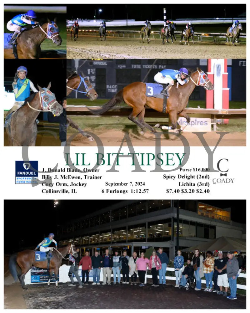 Lil Bit Tipsey - 09-07-24 R07 Fan Fanduel Sportsbook Horse Racing