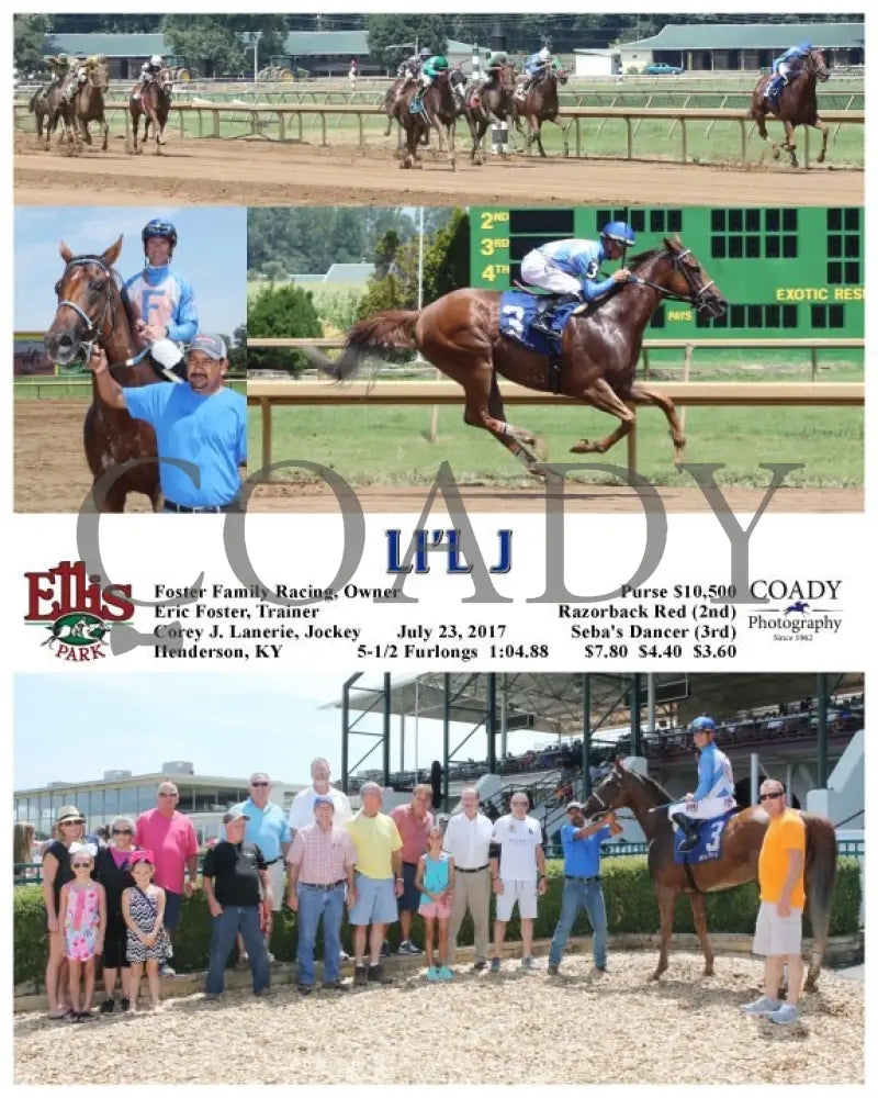 Li’l J - 072317 Race 04 Elp Ellis Park