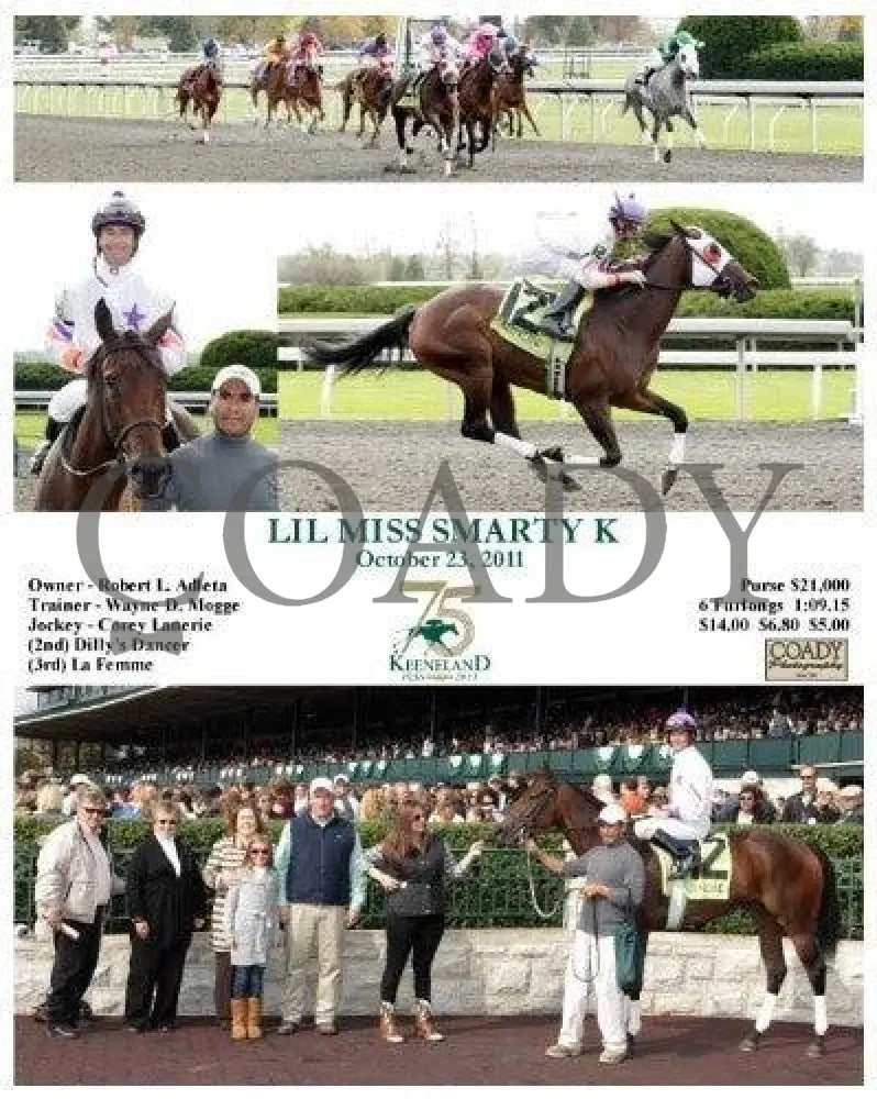 Lil Miss Smarty K - 102311 Keeneland
