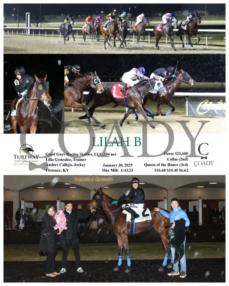 Lilah B - 013025 Race 04 Tp Turfway Park