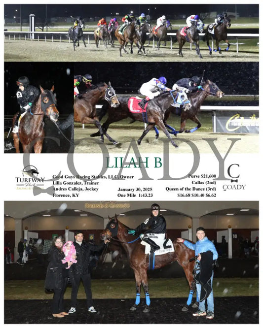 Lilah B - 013025 Race 04 Tp Turfway Park