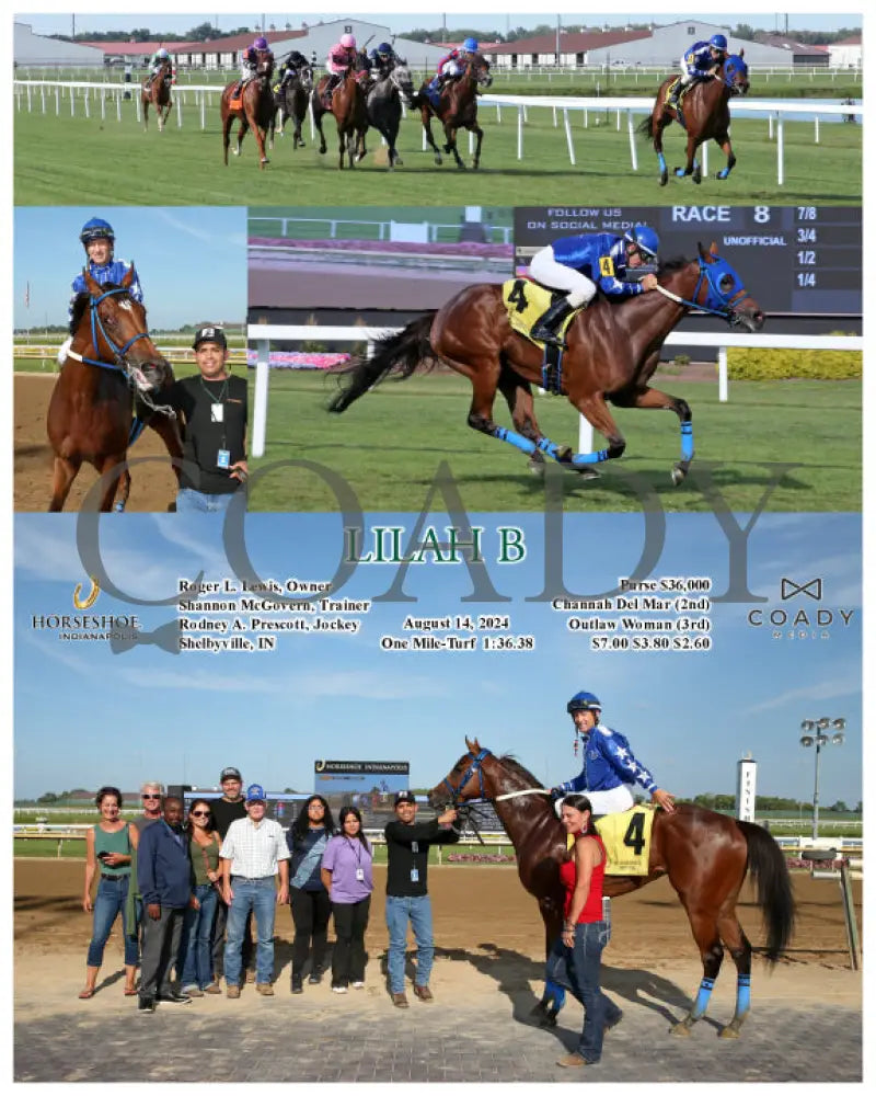 Lilah B - 08-14-24 R08 Ind Indiana Grand