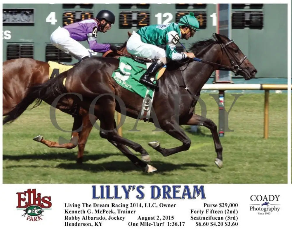 Lilly’s Dream - 080215 Race 07 2 Ellis Park