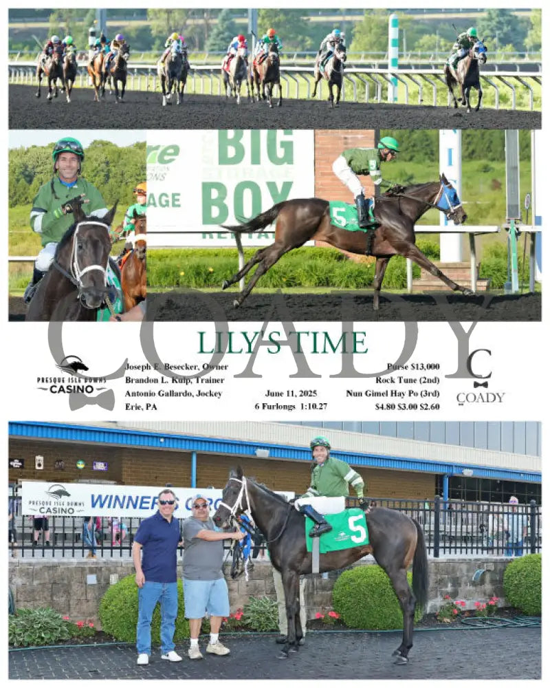 LILY’S TIME - 06-11-25 - R08 - PID Presque Isle Downs