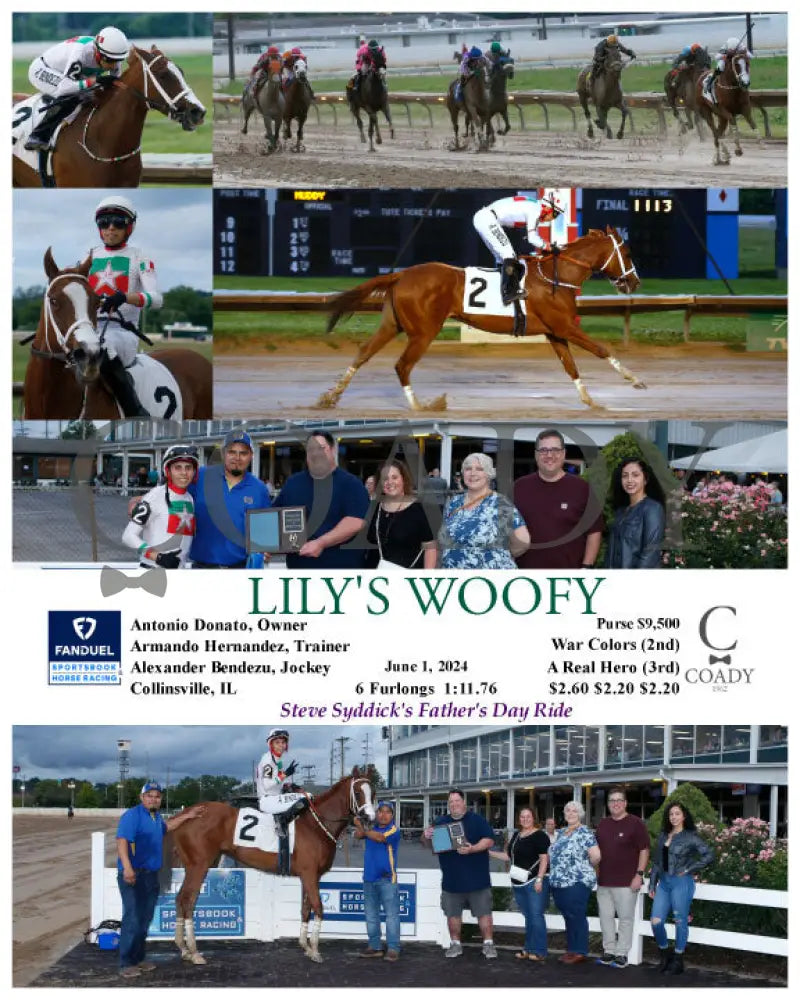 Lily’s Woofy - 06-01-24 R02 Fan Fanduel Sportsbook Horse Racing