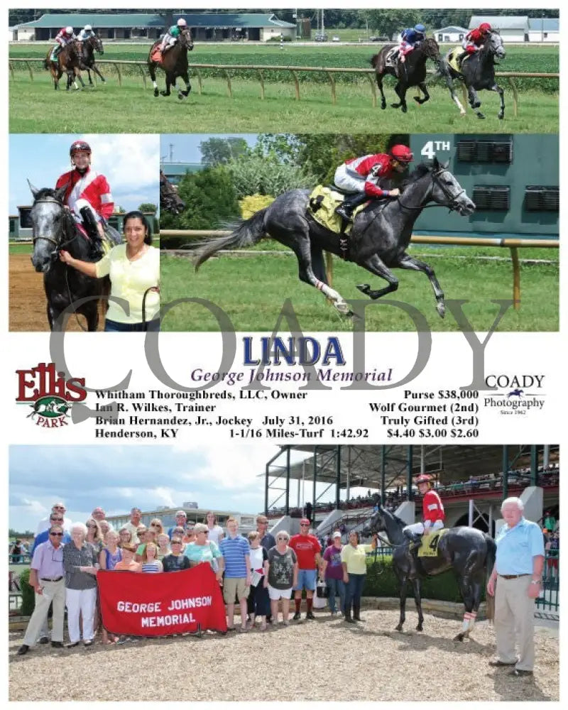 Linda - 073116 Race 04 Elp Ellis Park