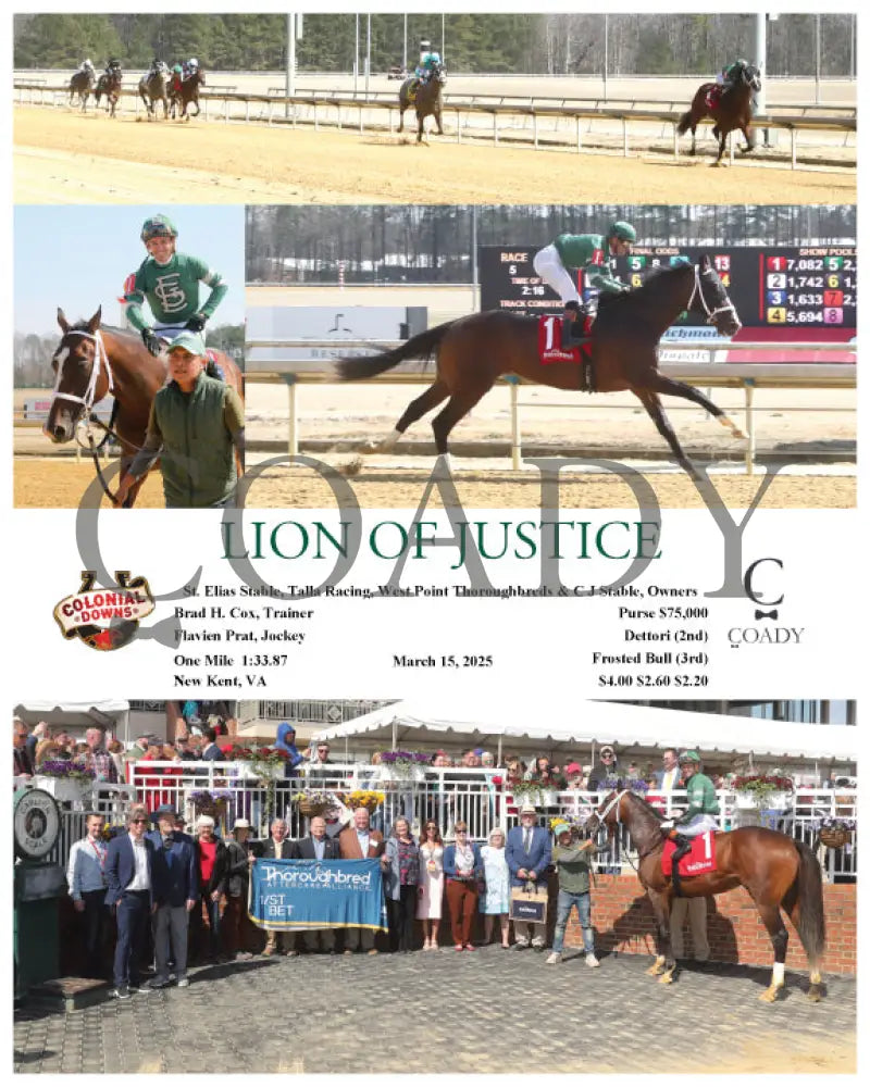 LION OF JUSTICE - 03-15-25 - R05 - CNL Colonial Downs