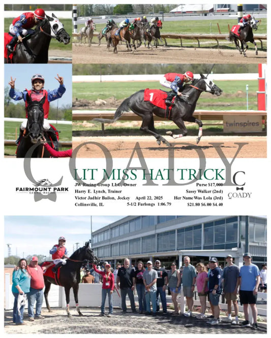 LIT MISS HAT TRICK - 04-22-25 - R04 - FP Fanduel Sportsbook Horse Racing