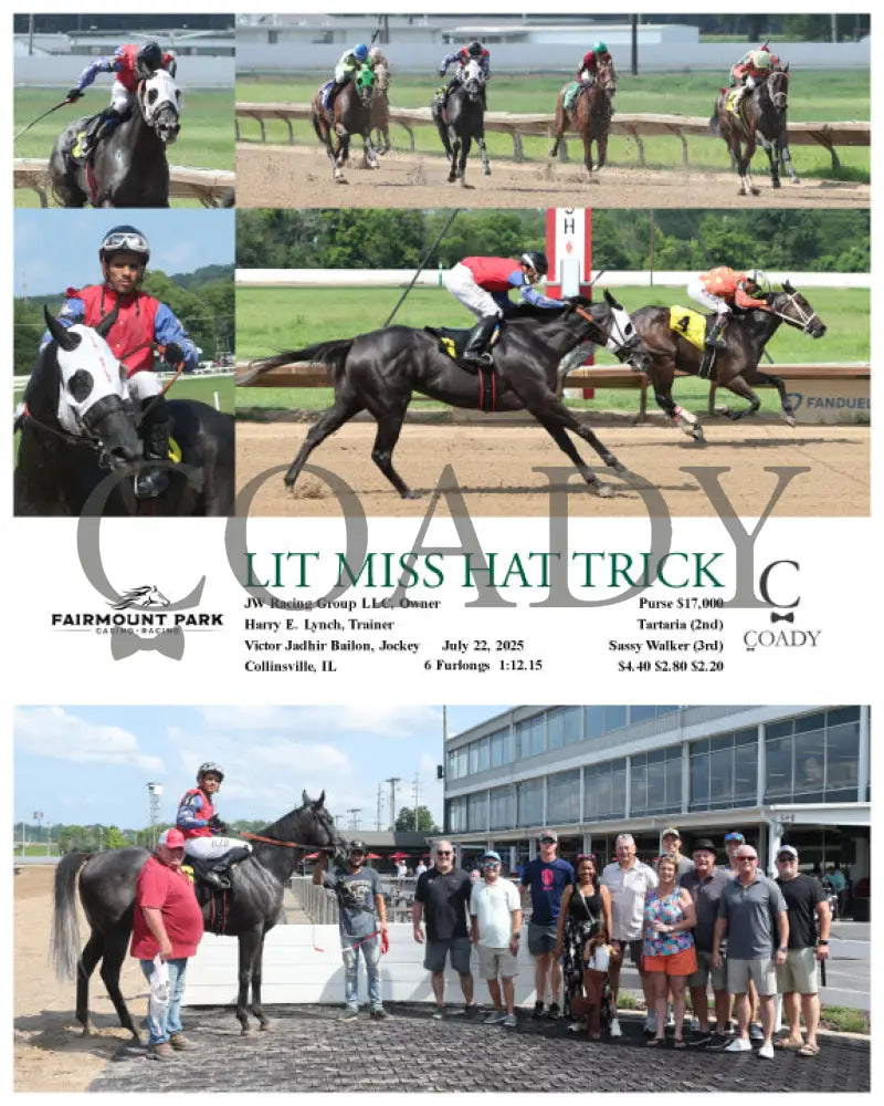 LIT MISS HAT TRICK - 07-22-25 - R06 - FP Fanduel Sportsbook Horse Racing