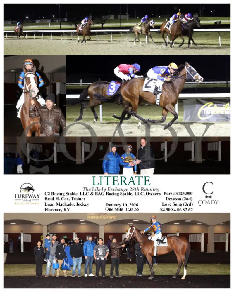 LITERATE - 011026 - Race 08 - TP - Coady Media - Kurtis Coady Photography