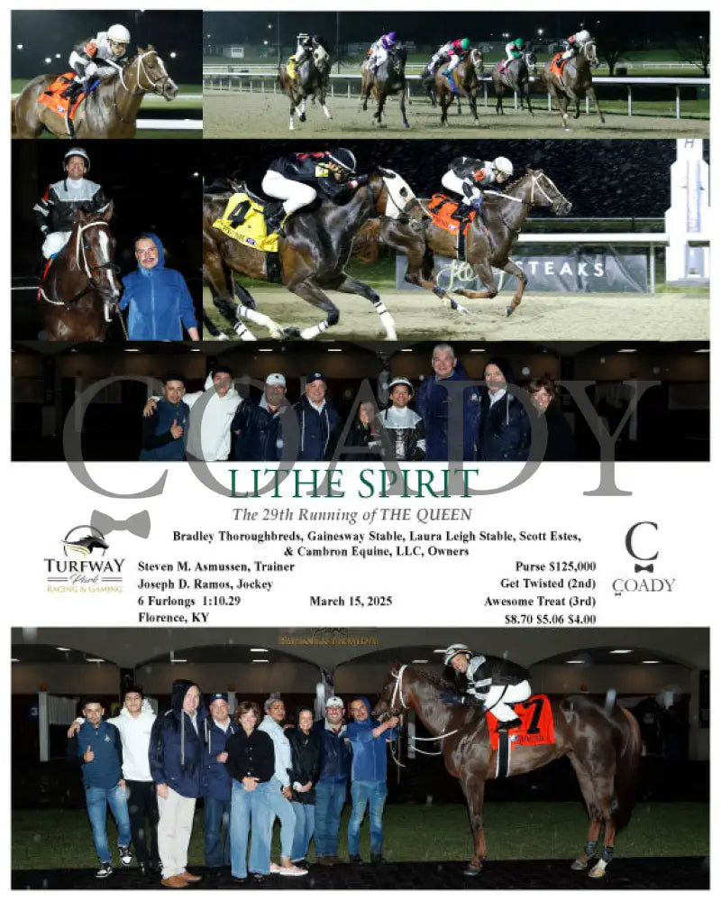 LITHE SPIRIT - The 29th Running of THE QUEEN - 03-15-25 - R06 - TP Turfway Park