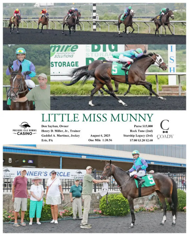 LITTLE MISS MUNNY - 08-06-25 - R04 - PID Presque Isle Downs