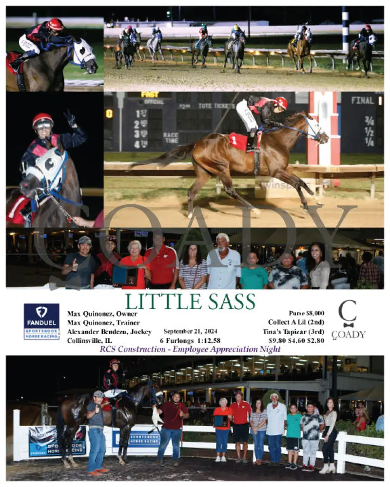 Little Sass - 09-21-24 R07 Fan Fanduel Sportsbook Horse Racing