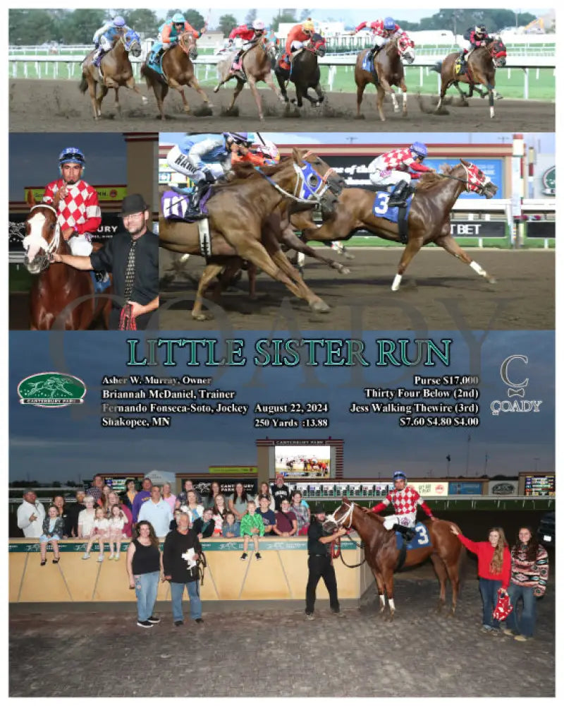Little Sister Run - 08-22-24 R06 Cby Canterbury Park