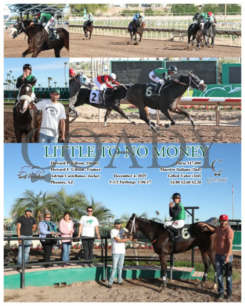 LITTLE TO NO MONEY - 12-04-25 - R05 - TUP Turf Paradise