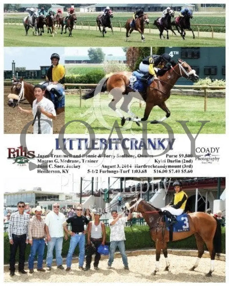 Littlebitcranky - 080314 Race 01 Elp Ellis Park