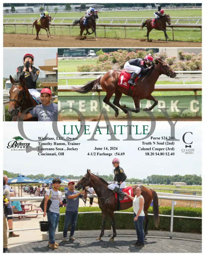 Live A Little - 061424 Race 01 Btp Belterra Park