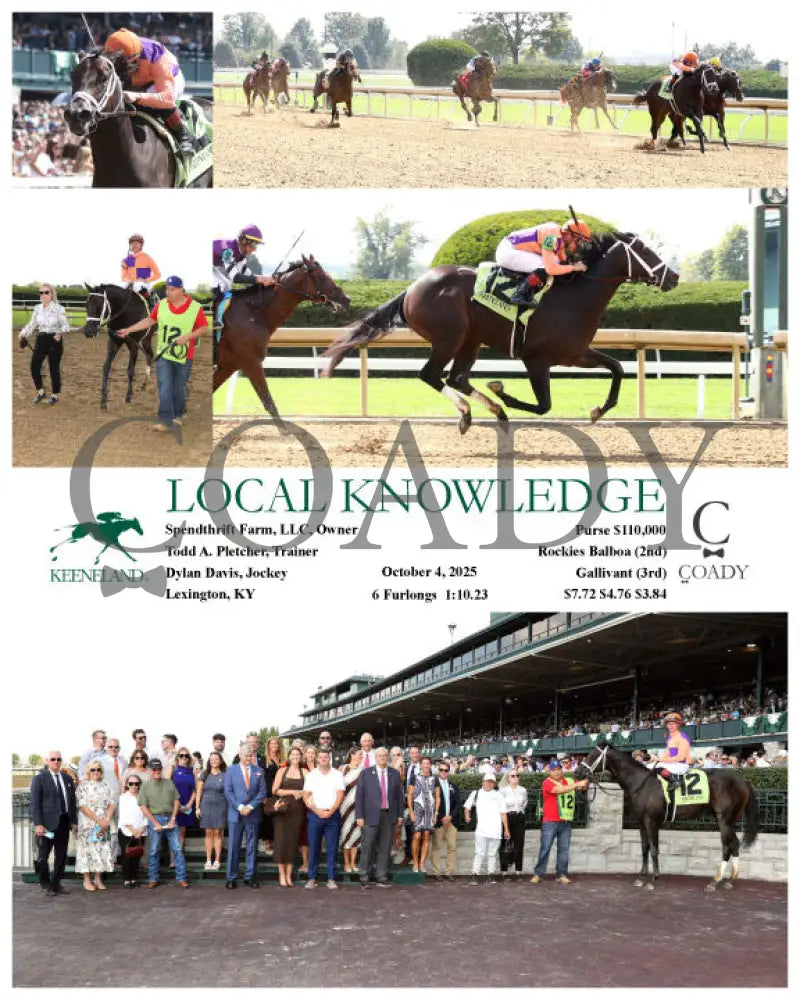 LOCAL KNOWLEDGE - 100425 - Race 02 - KEE Keeneland