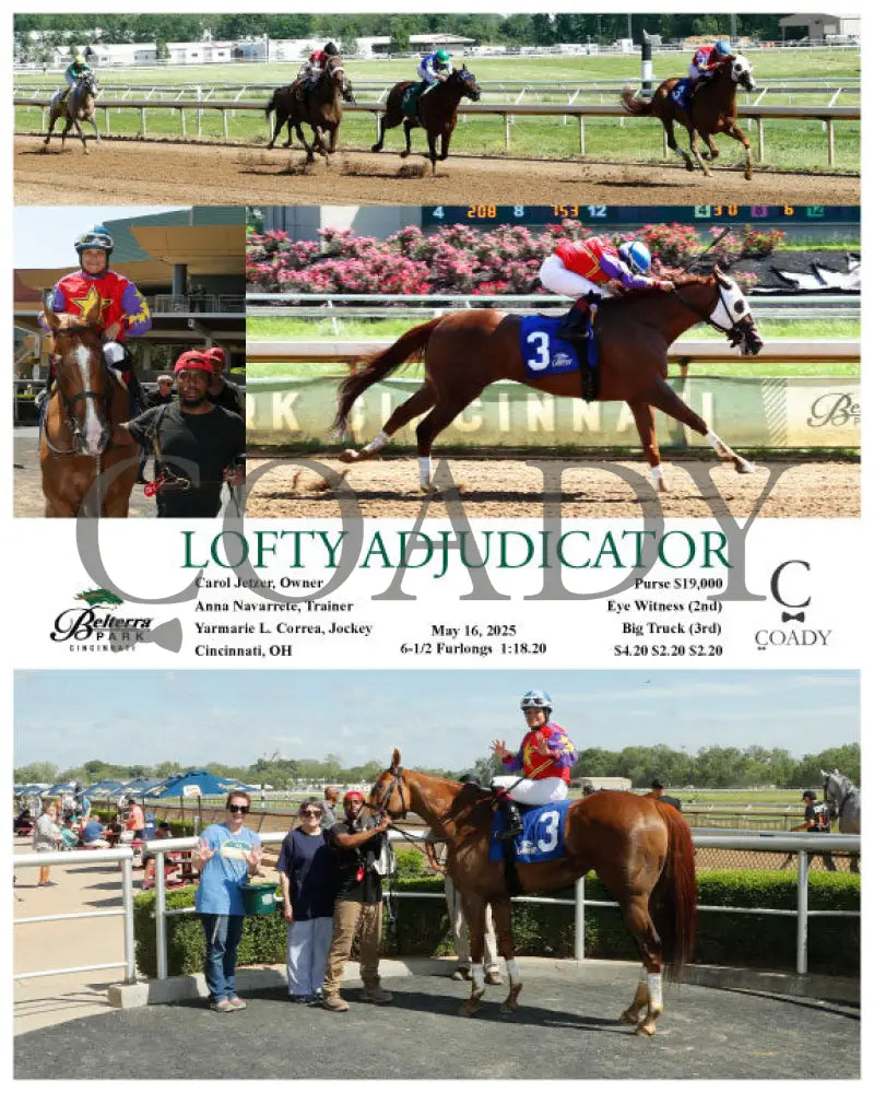 LOFTY ADJUDICATOR - 05-16-25 - R08 - BTP Churchill Downs