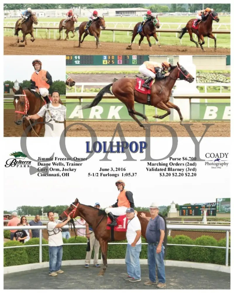 Lollipop - 060316 Race 06 Btp Belterra Park