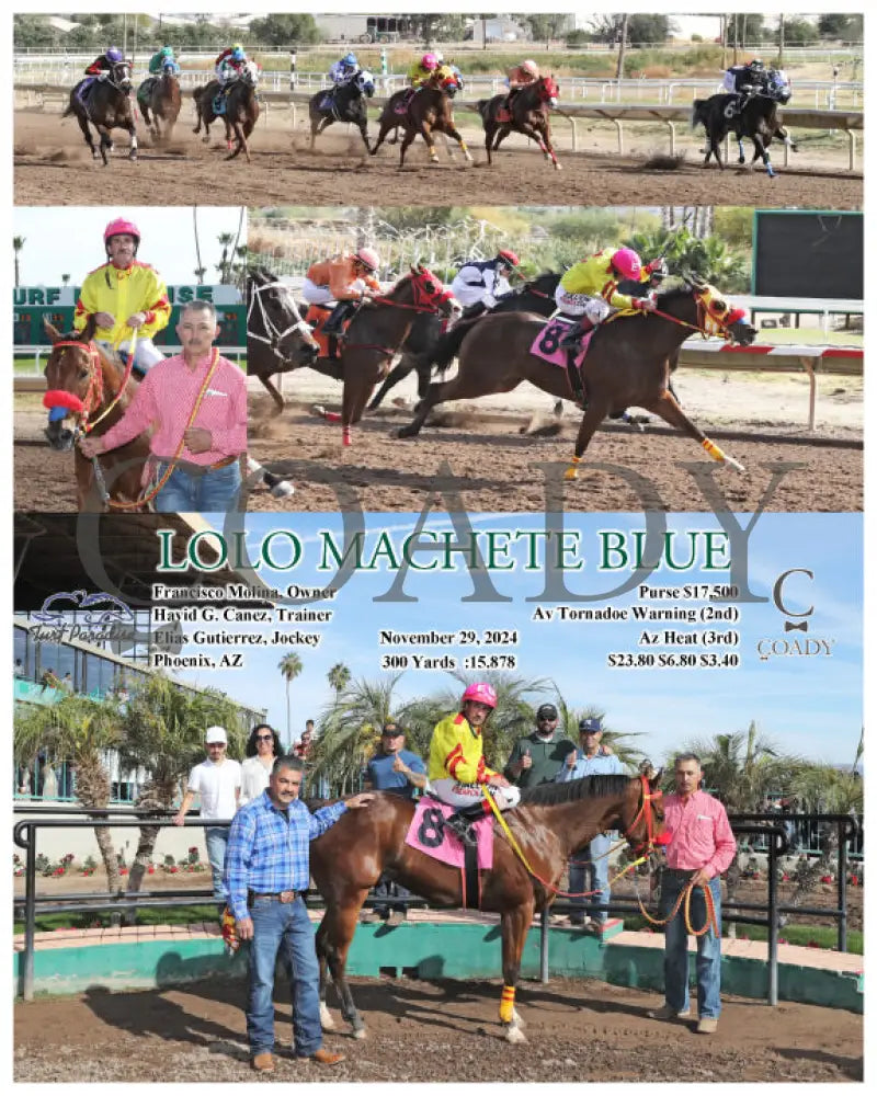 Lolo Machete Blue - 11-29-24 R01 Tup Turf Paradise