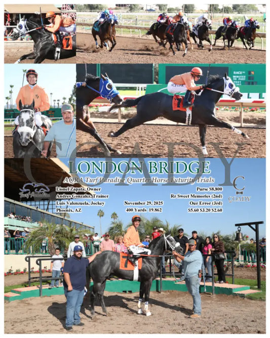 LONDON BRIDGE - AQRA Turf Paradise Quarter Horse Futurity Trials - 11-29-25 - R04 - TUP - Coady Media - Kurtis Coady Photography
