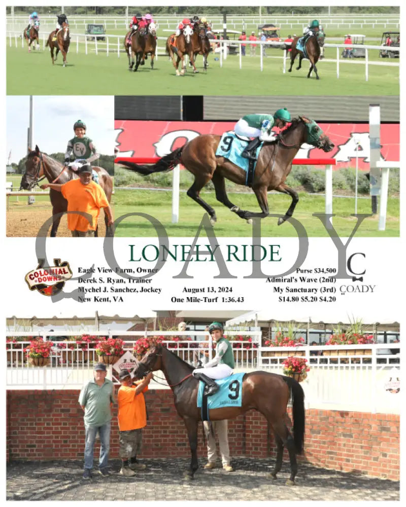 Lonely Ride - 08-13-24 R08 Cnl Colonial Downs