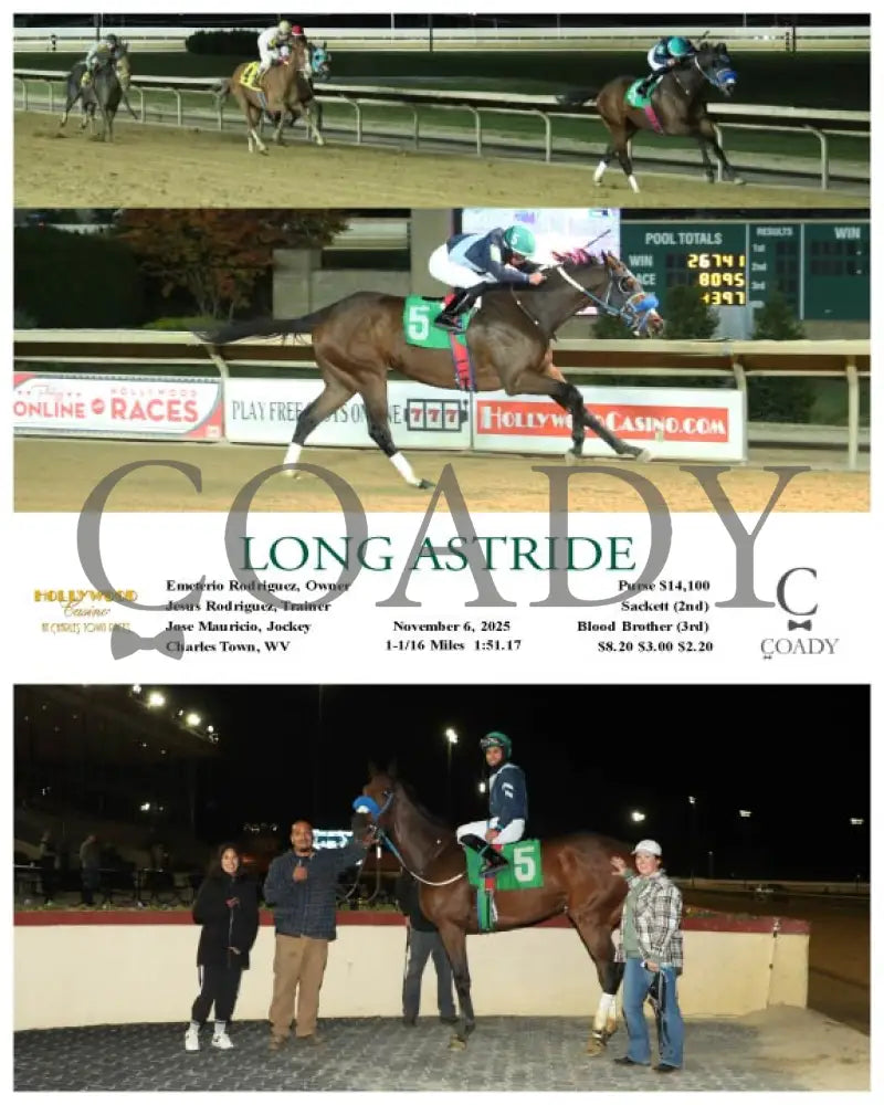 LONG ASTRIDE - 11-06-25 - R01 - CT Hollywood Casino at Charles Town Races
