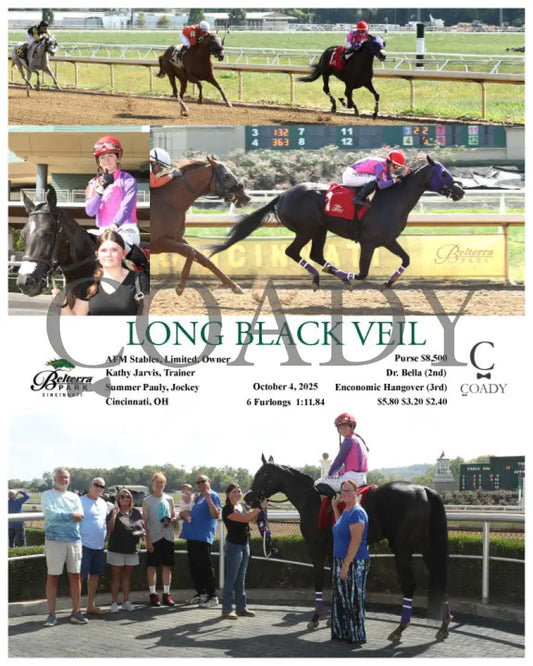 LONG BLACK VEIL - 100425 - Race 03 - BTP Presque Isle Downs