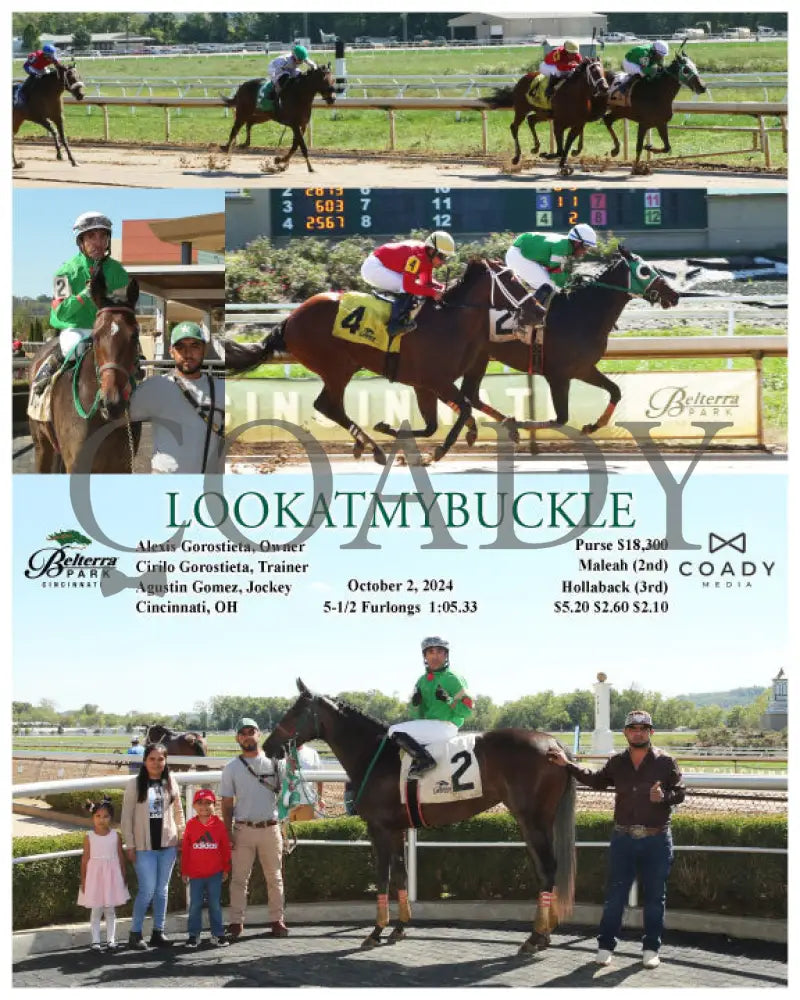 Lookatmybuckle - 100224 Race 03 Btp Belterra Park