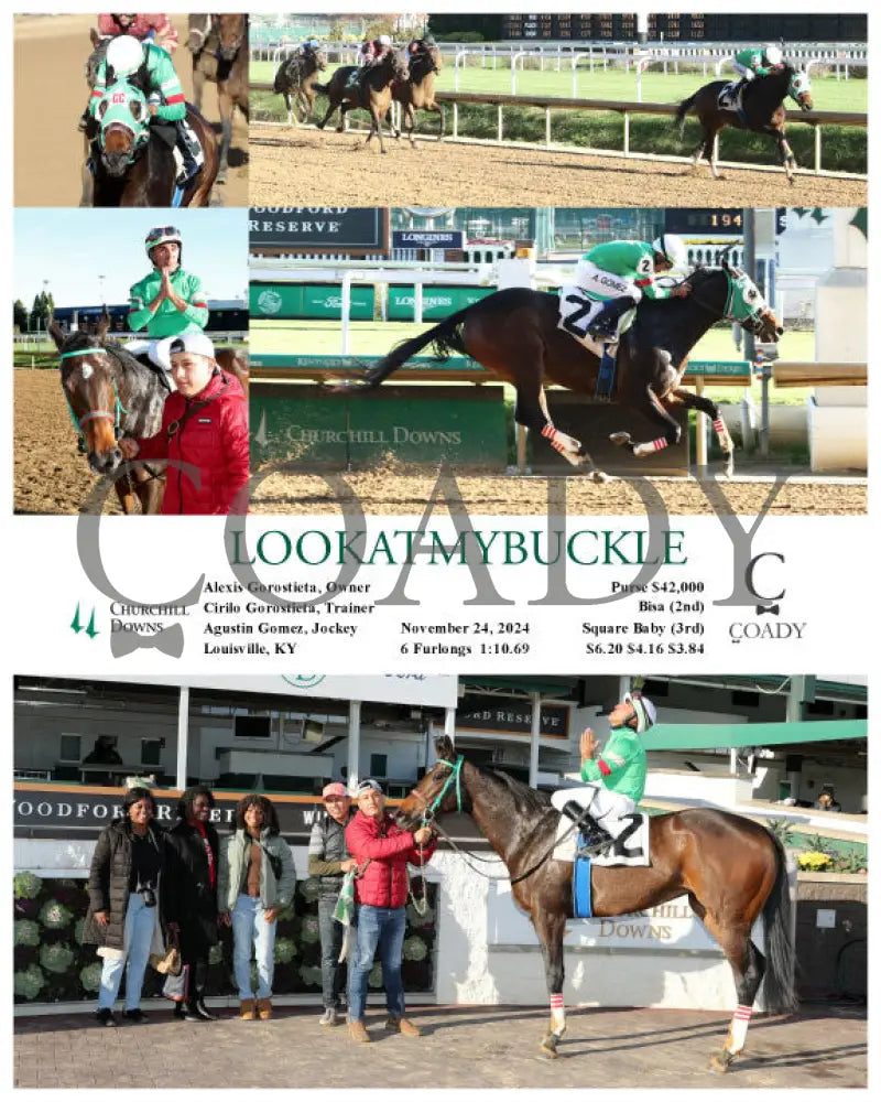 Lookatmybuckle - 11-24-24 R06 Cd Churchill Downs