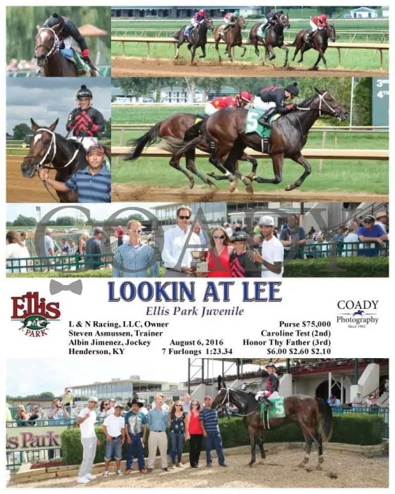 Lookin At Lee - 080616 Race 07 Elp Ellis Park