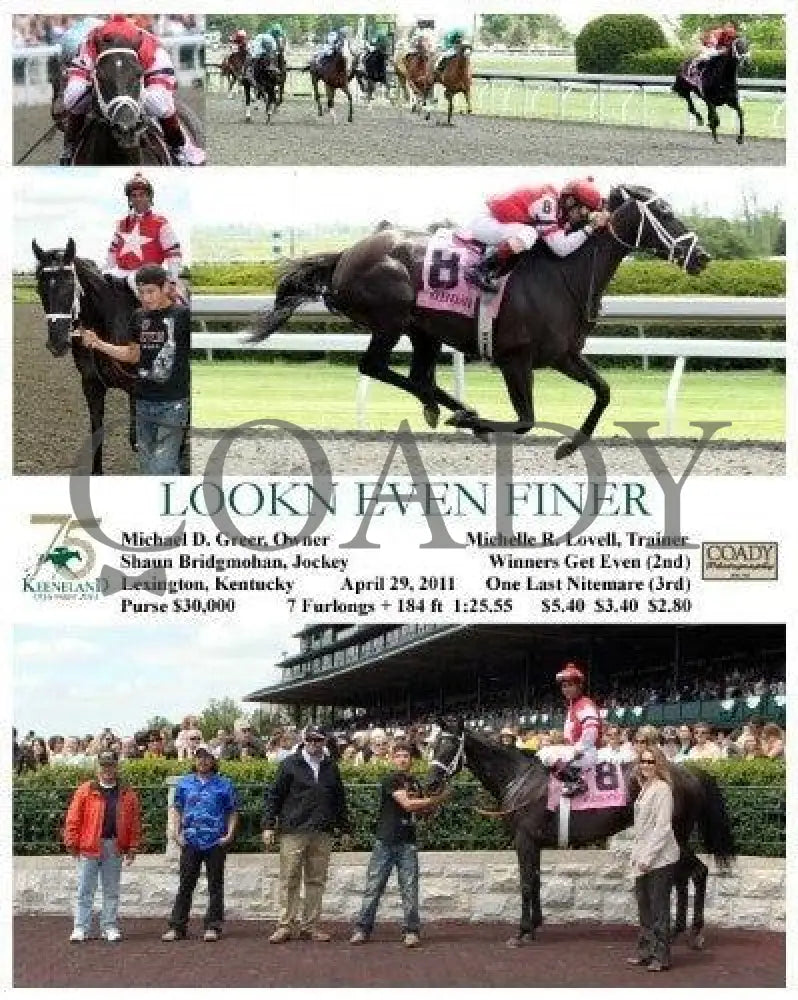 Lookn Even Finer - 042911 Race 03 Keeneland
