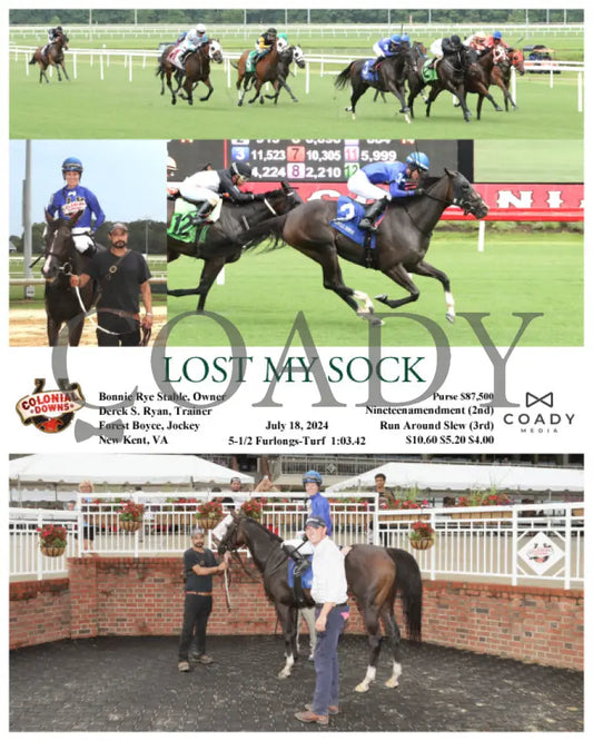 Lost My Sock - 07-18-24 R10 Cnl Colonial Downs