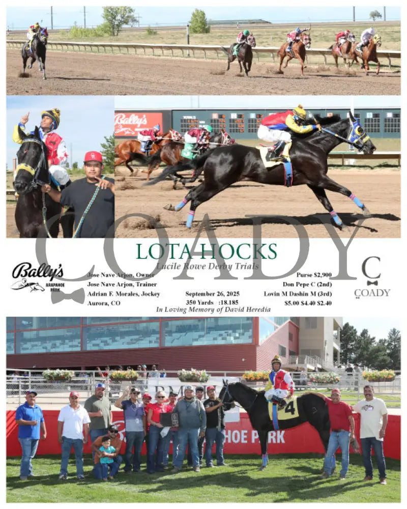 LOTA HOCKS - Lucile Rowe Derby Trials - 09-26-25 - R06 - ARP Arapahoe Park