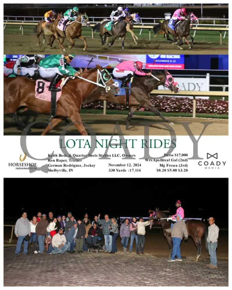 Lota Night Rides - 11-12-24 R11 Ind Indiana Grand