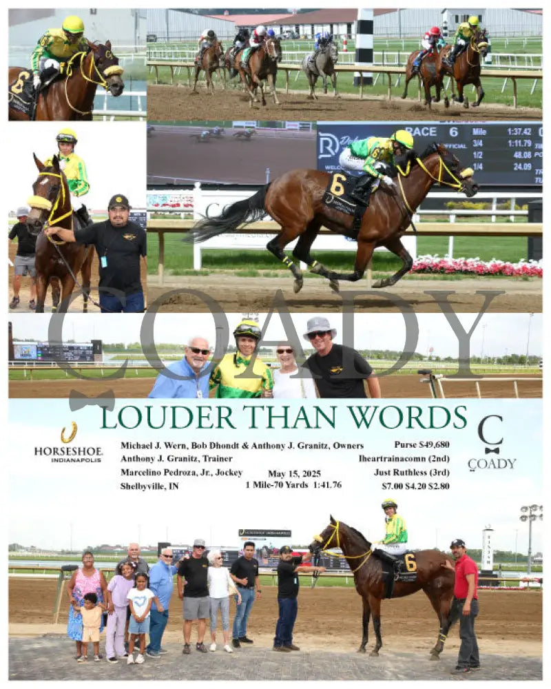 LOUDER THAN WORDS - 05-15-25 - R06 - IND Indiana Grand