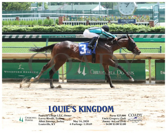 Louie’s Kingdom - 05-16-20 R03 Cd Action Churchill Downs