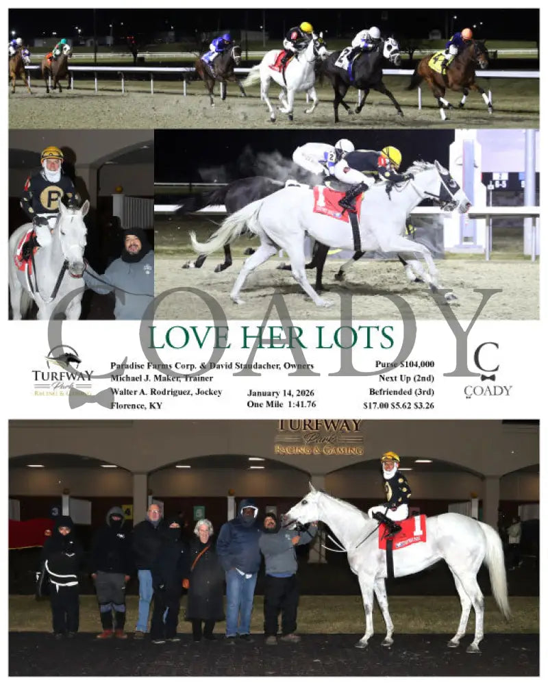 LOVE HER LOTS - 011426 - Race 07 - TP - Coady Media - Kurtis Coady Photography