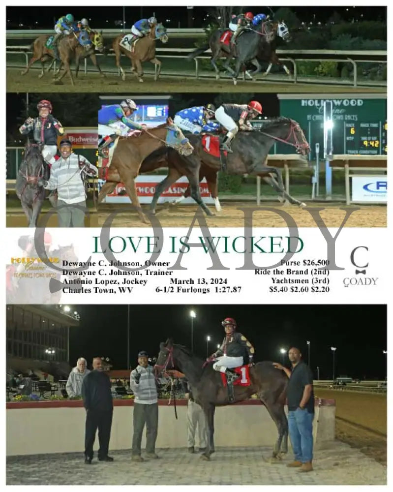 Love Is Wicked - 03 - 13 - 24 R06 Ct Hollywood Casino At Charles Town Races