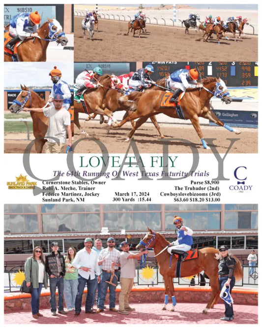 Love Ta Fly - The 64Th Running Of West Texas Futurity Trials 03 - 17 - 24 R01 Sun Sunland Park