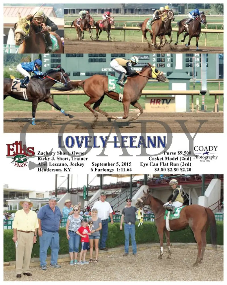 Lovely Leeann - 090515 Race 08 Elp Ellis Park